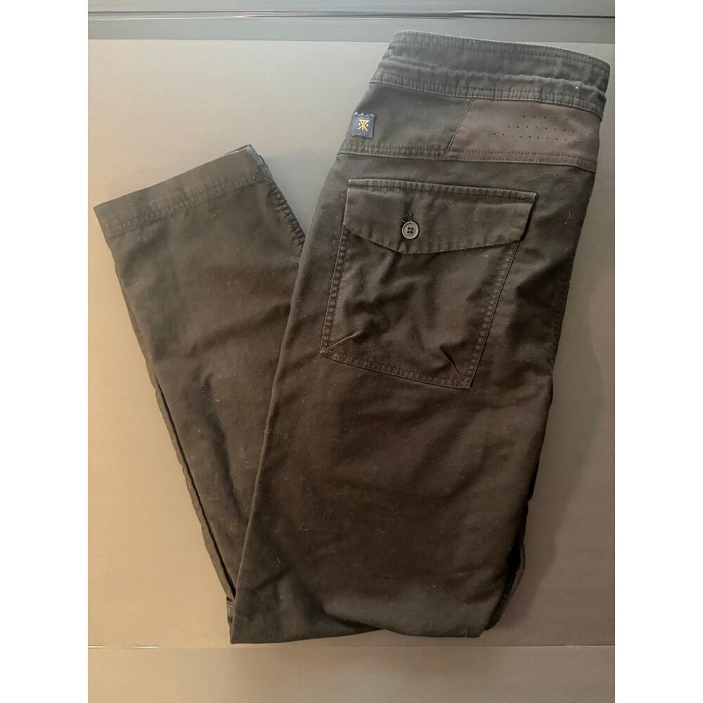 Roark Men’s Size 32 Black Drawstring Utility Pants Zip Pockets Stretch Outdoor - Picture 3 of 6